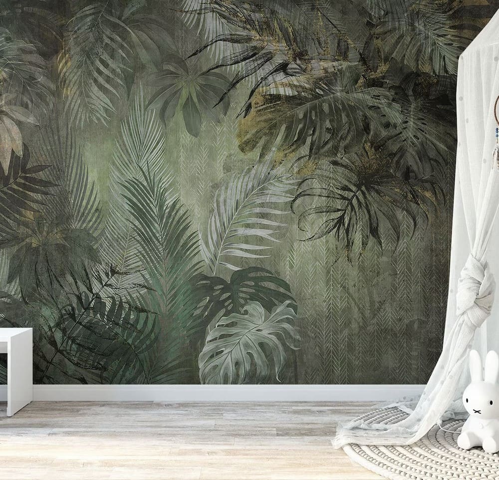 mẫu giấy dán tường phong cách tropical đẹp