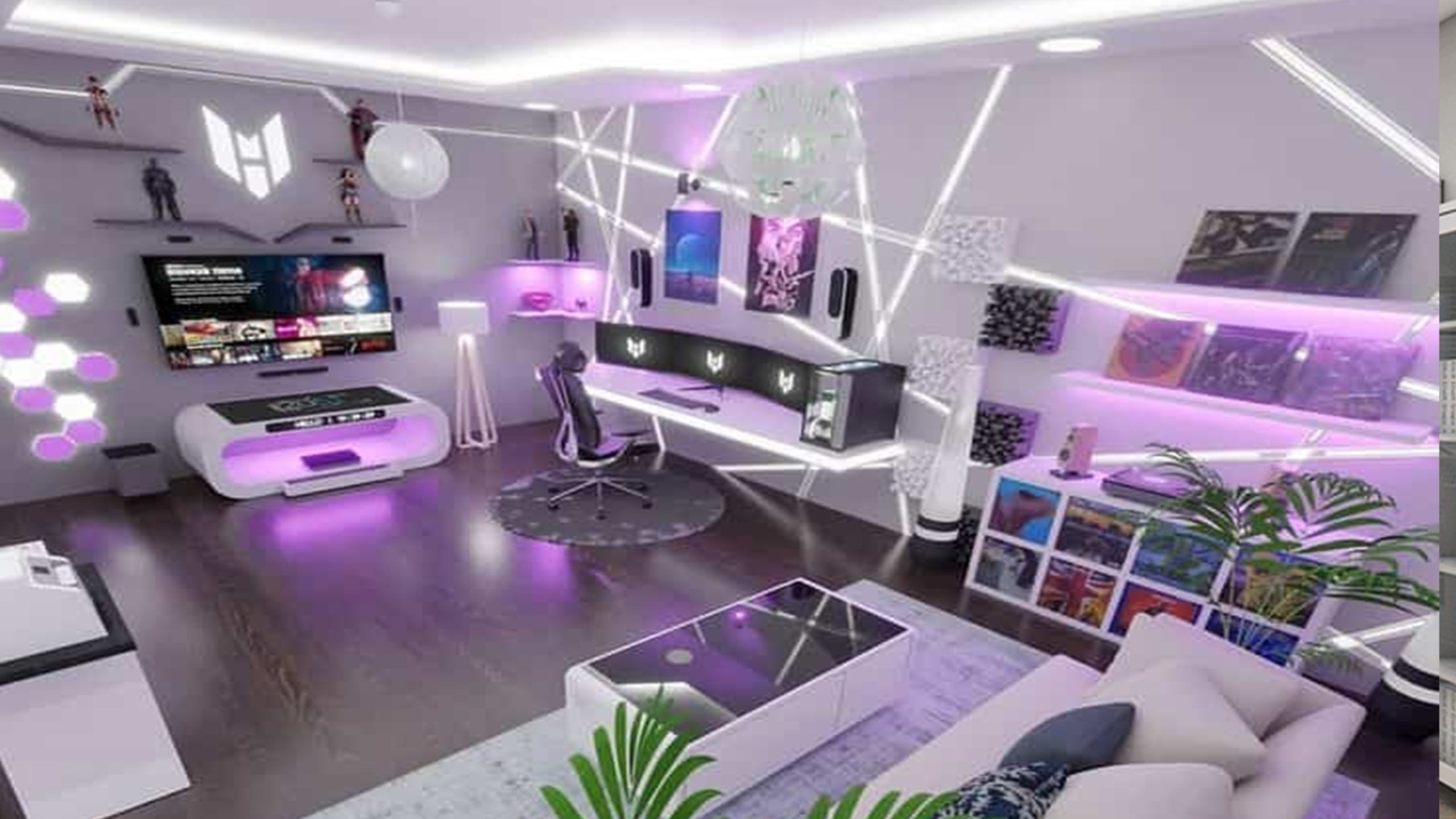 chọn giấy dán tường phòng livestream
