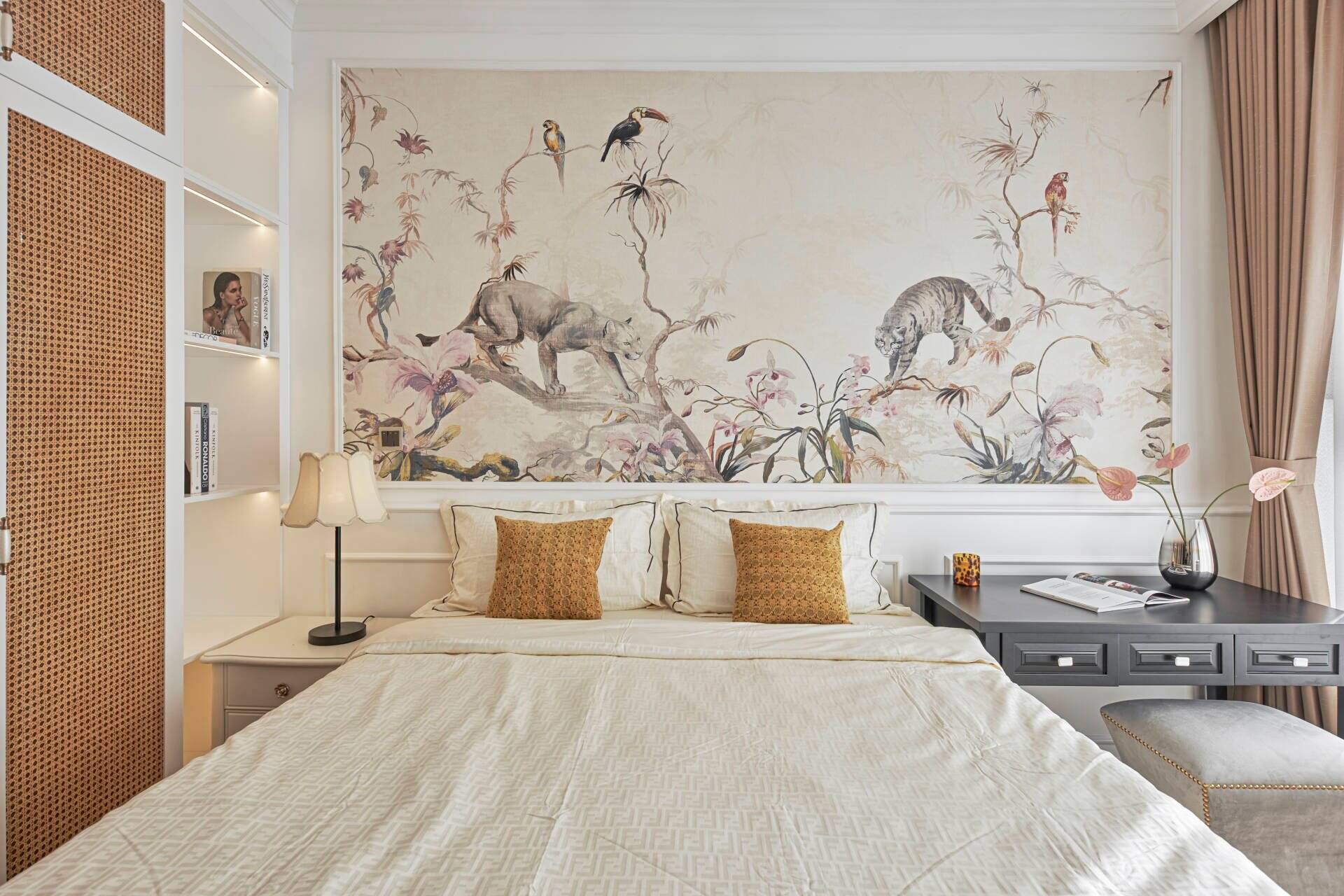 giấy dán tường phòng ngủ vợ chồng