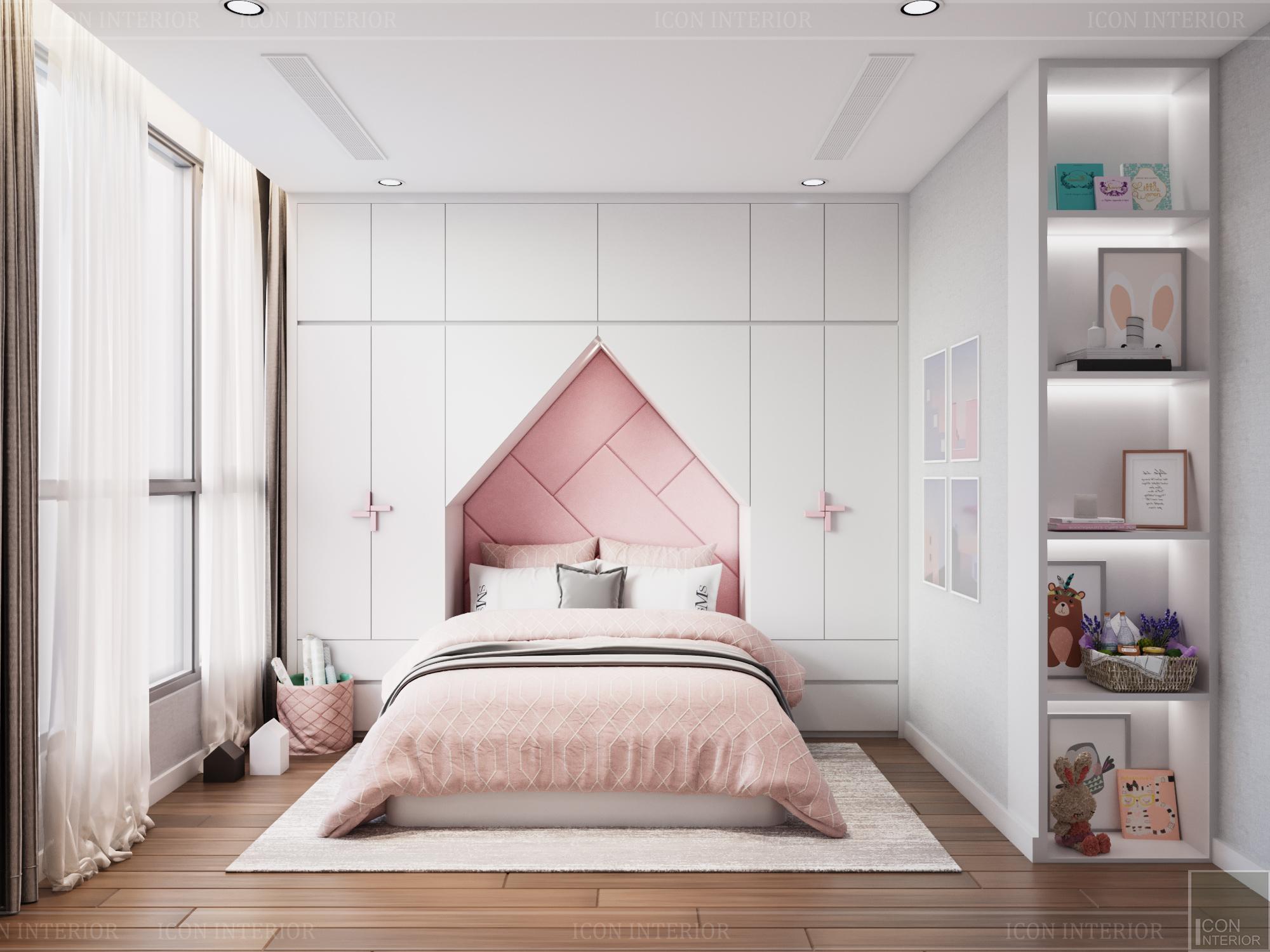 mẫu giấy dán tường phòng ngủ cho bé gái