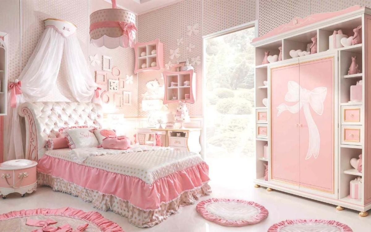 mẫu giấy dán tường phòng ngủ cho bé gái
