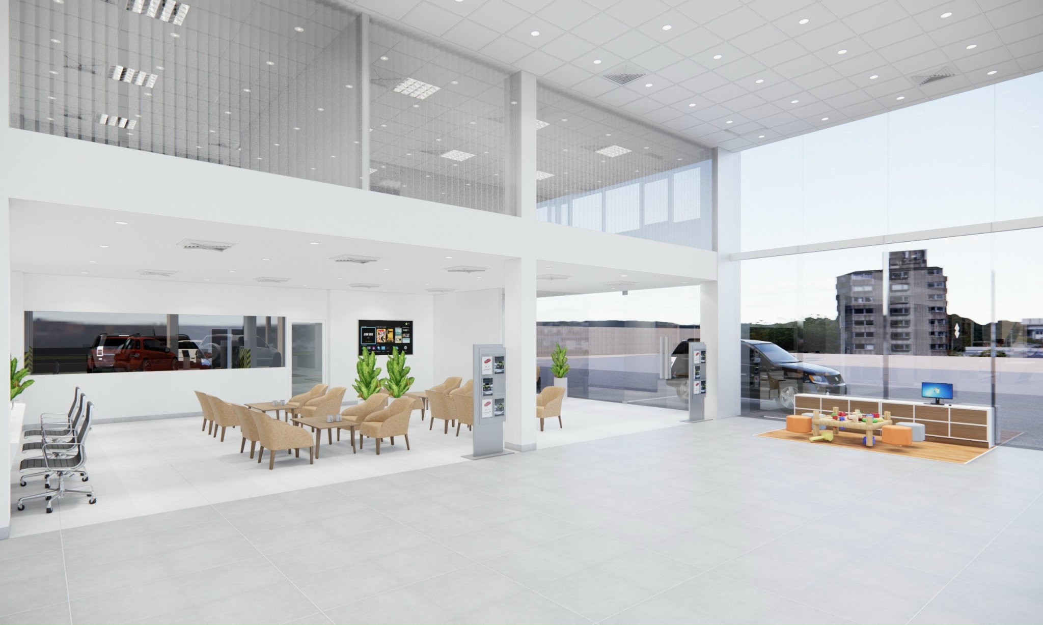 Thiết kế showroom ô tô Suzuki Minh Thanh