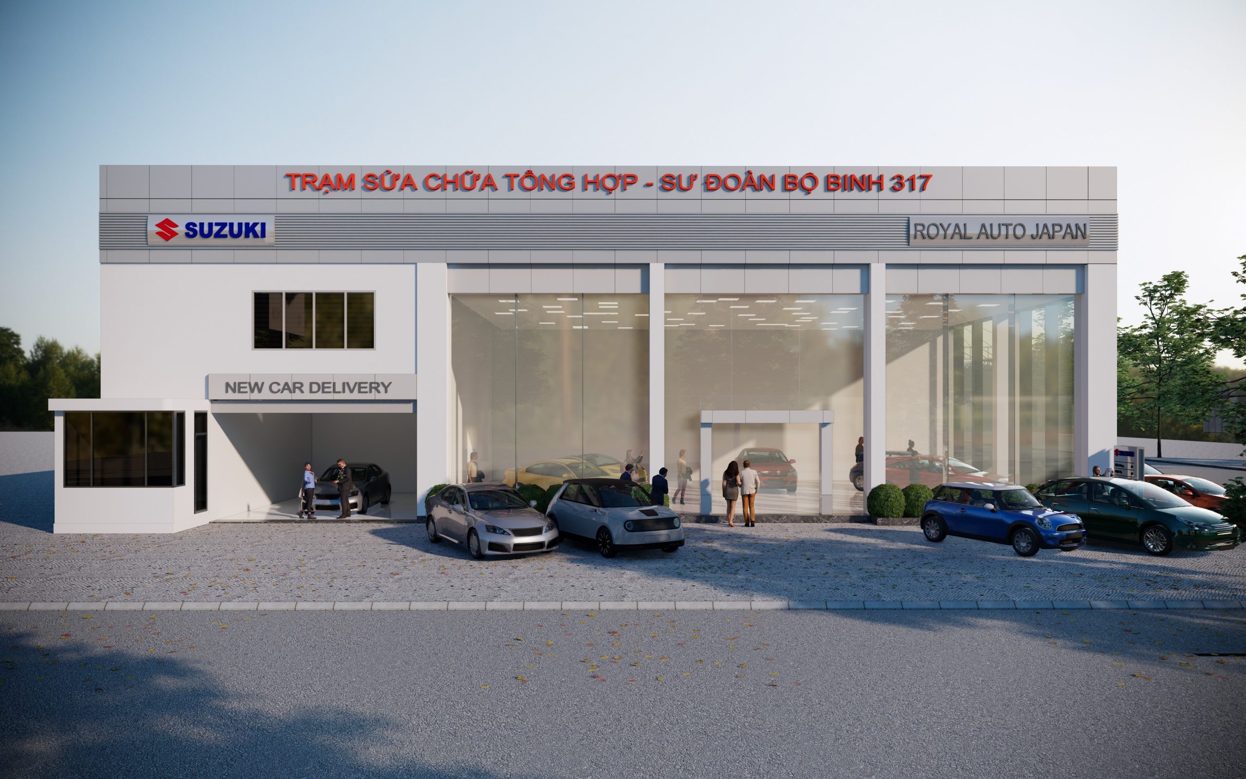 Thiết kế showroom ô tô Suzuki Royal