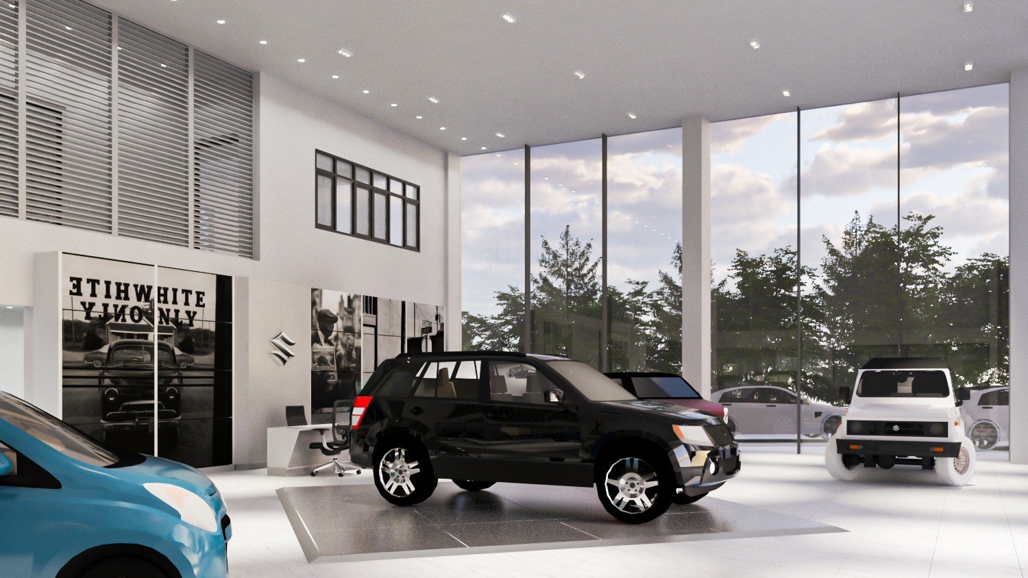 Thiết kế showroom ô tô Suzuki Royal