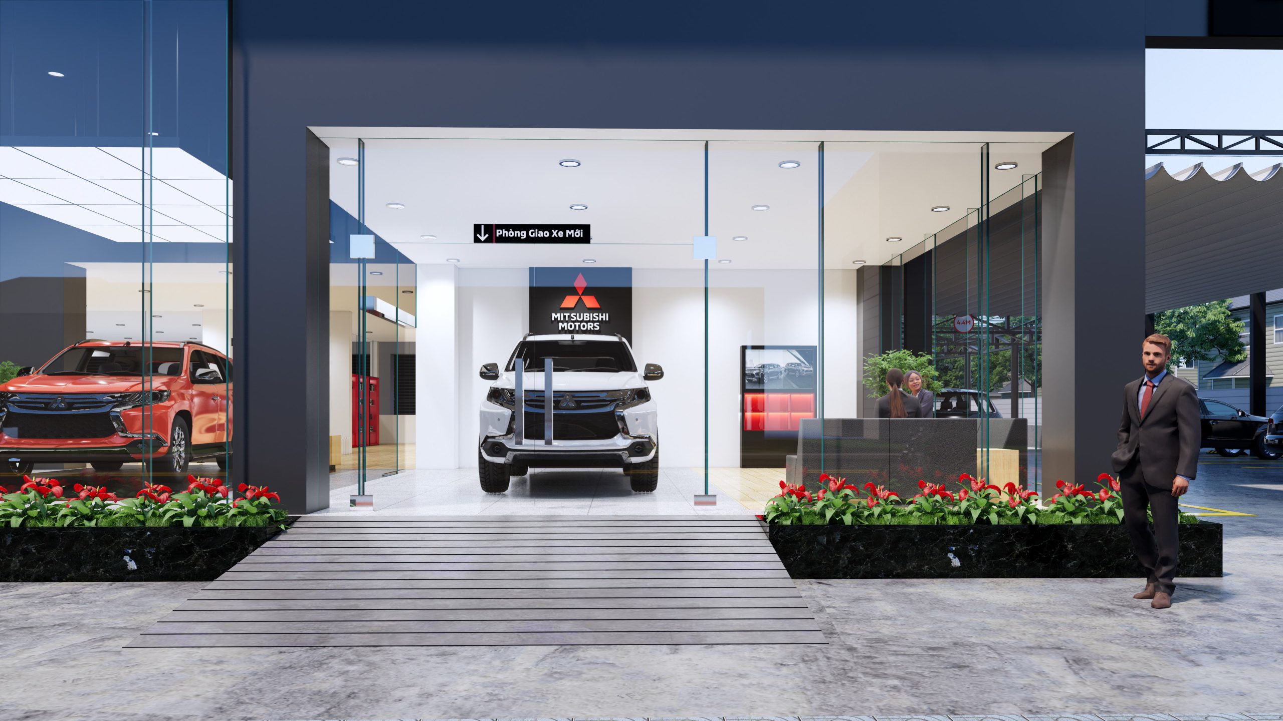 Thiết kế showroom ô tô Suzuki Royal