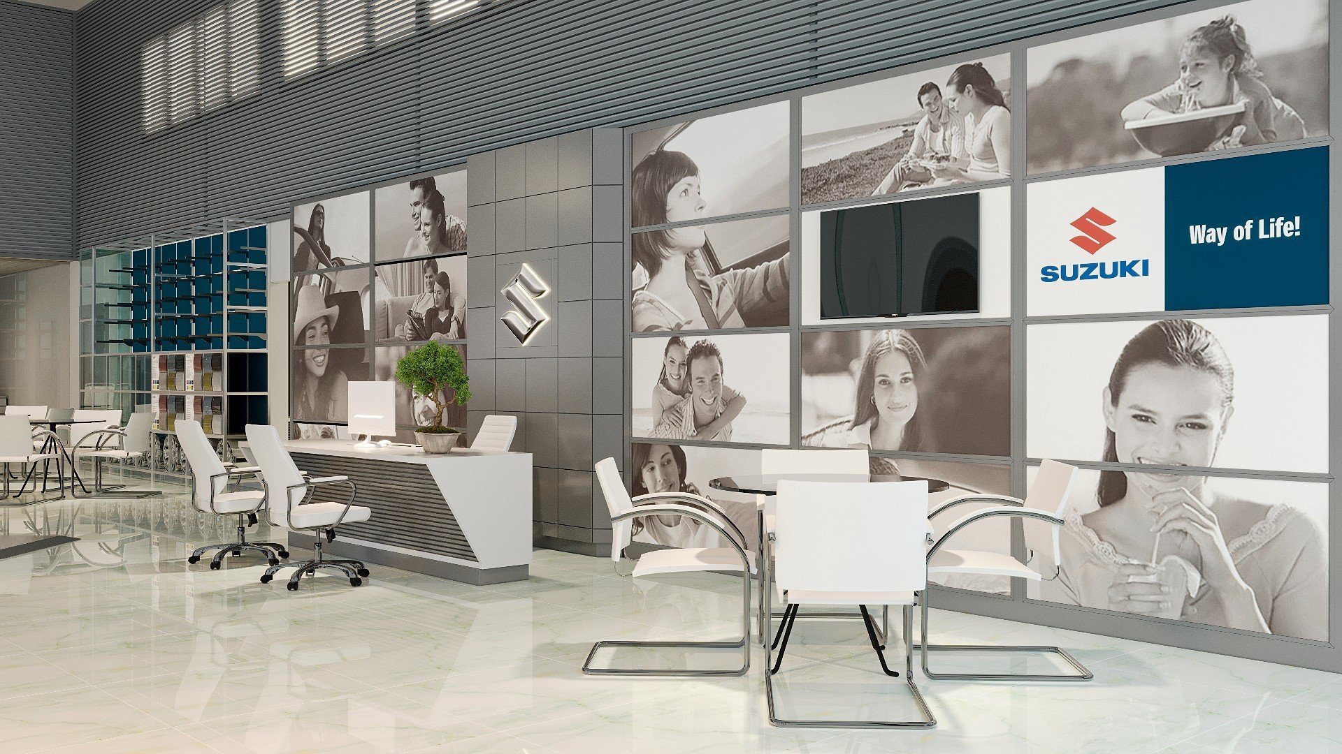 Thiết kế showroom ô tô Suzuki Royal